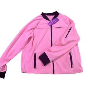 POP Fit Pink Bomber Style Jacket size XL